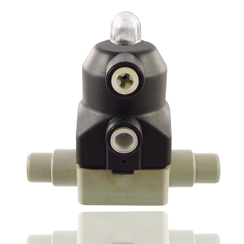 PVC C 2/2-way diaphragm valve, male ends, NO, Type 187