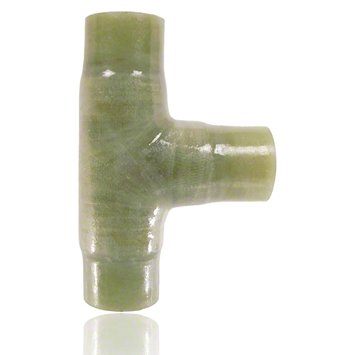 FRP Tee 90&deg; reduced, DIN 16 966, form T2, pipe type D, with laminate ends, PN 10