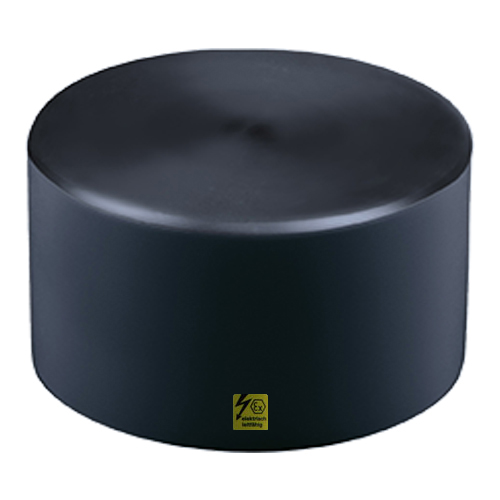 PE-el end cap for butt welding, electrically conductive