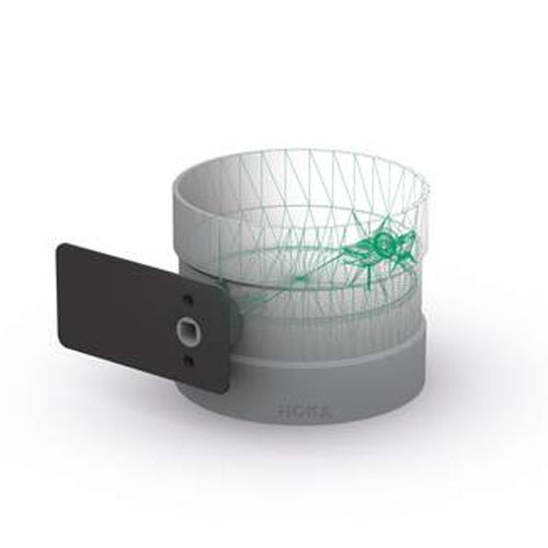 PP-el-s control damper, transverse motor support plate, socket on both sides, electrically conductive