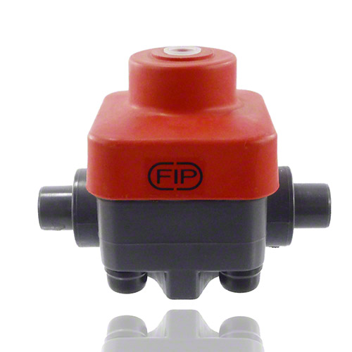 PVC U 2/2-way diaphragm valve, with male ends, NO, EPDM, Typ 185