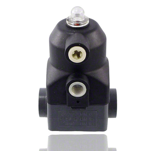 PVC U 2/2-way diaphragm valve, union version, NC, Type 186