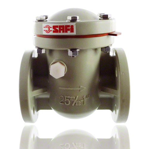 butterfly valve PP-H, DN 20 - DN 200, DIN-flanges, FPM