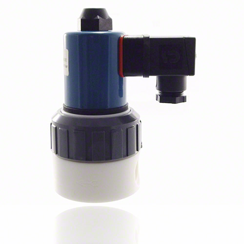 PTFE 2/2 Way Solenoid Valve, normally closed,&nbsp; female threaded socket, 230 V AC, FPM
