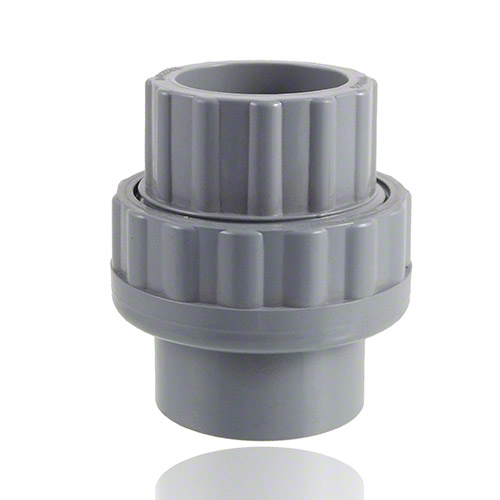ABS Union with solvent weld socket, O-Ring in EPDM