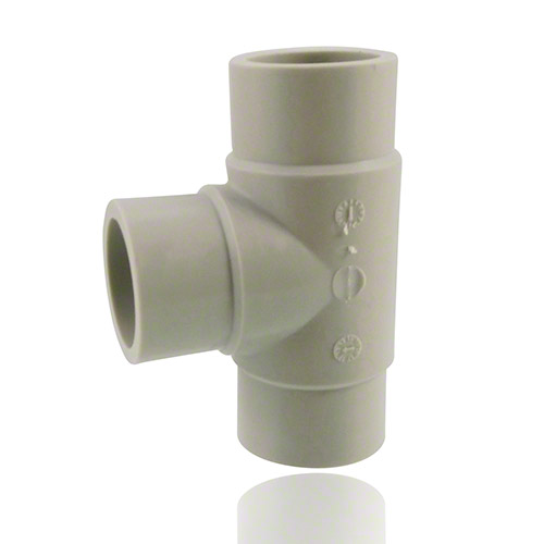 PP 90&deg; Tee, short spigot for butt welding, SDR 17