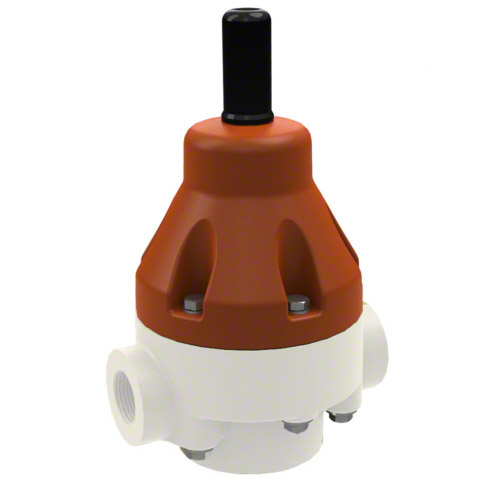 PVDF Pressure relief valve DHV 718, socket DIN, sealing FPM