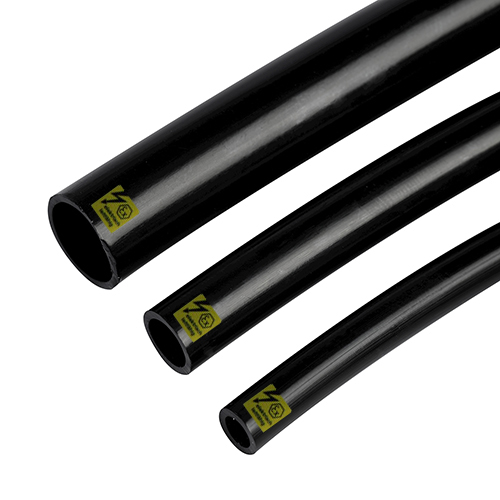 PTFE hose, electrically conductive, black