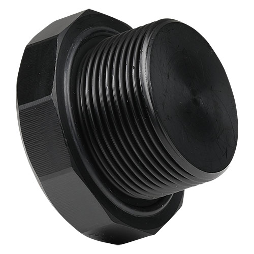 PE-el blanking plug, 10-square, electrically conductive