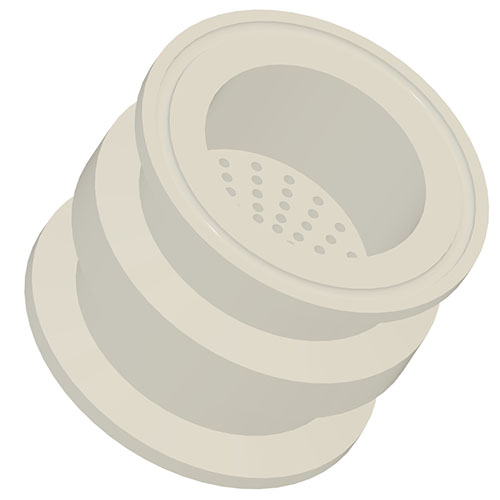 PP - natural ISO Clamp with sieve