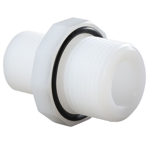 PE-natural reducing nipple, 10-sided, FDA compliant