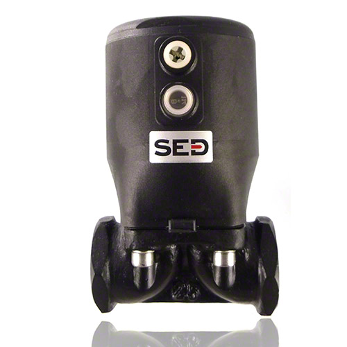 2/2-Way Metall Diaphragm Valve, Function NC, Control Air Connection 90&deg; to Flow