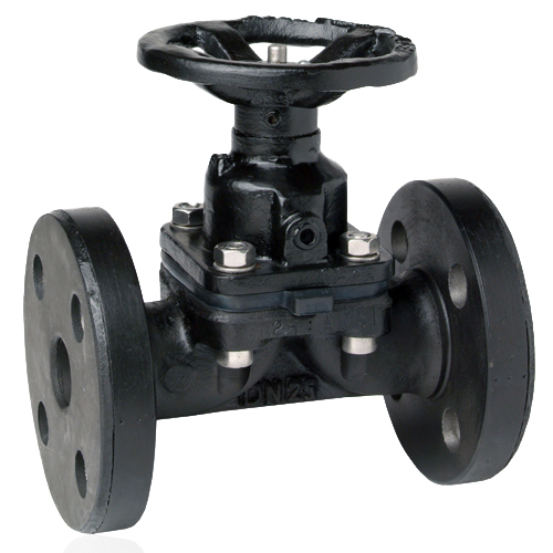 2/2-Way Metall Flange Diaphragm Valve, Handwheel