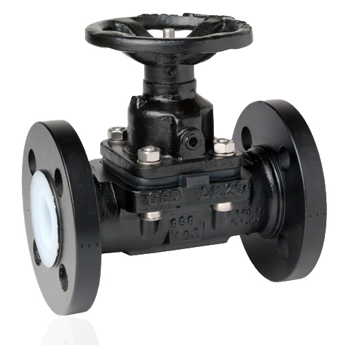 2/2-Way Metall Flange Diaphragm Valve,&nbsp; Handwheel