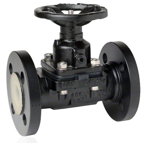 2/2-Way Metall Flange Diaphragm Valve,&nbsp; Handwheel