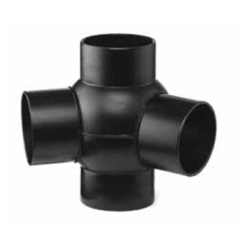 PE Double ball branch 88,5&deg; - 135&deg;, for soil & waste systems