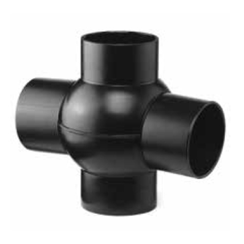 PE Double ball branch 88,5&deg; - 180&deg;, for soil & waste systems