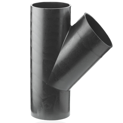 PE Y-branch 45&deg;, for soil & waste systems