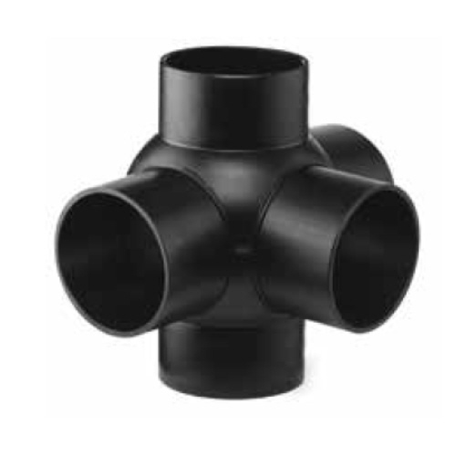 PE Triple ball branch 88,5&deg; - 90&deg;,&nbsp; for soil & waste systems