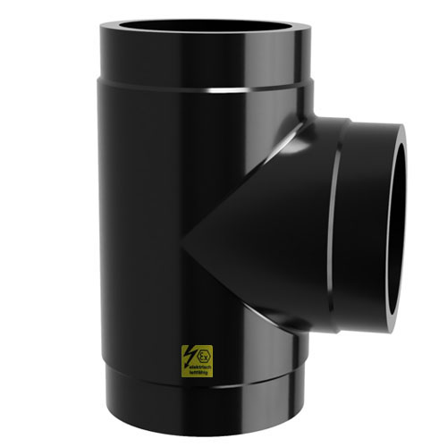 PE-el T-piece 90&deg; SDR 11, electrically conductive