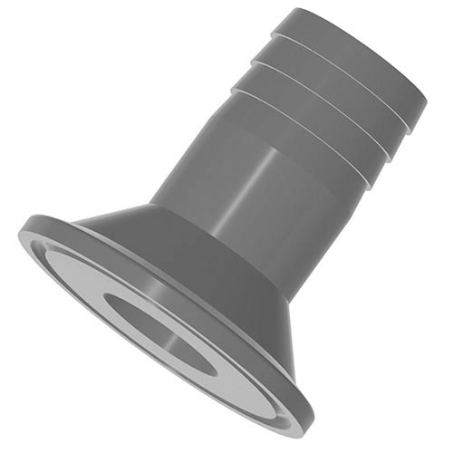 UPVC ISO clamp with hose nozzle connection