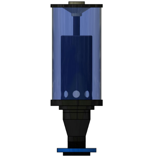 CO2 absorber type SDA250-FL-80 with PVC U loose flange DN 80, d 90 mm