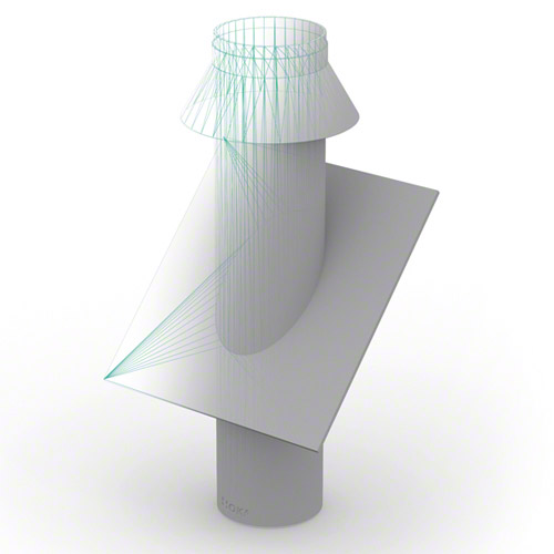 PE roof head 23&deg;-45&deg;
