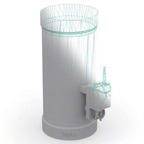 PP control valve&nbsp; with sockets prepared for motor, version 2 with interior stop for damper blade