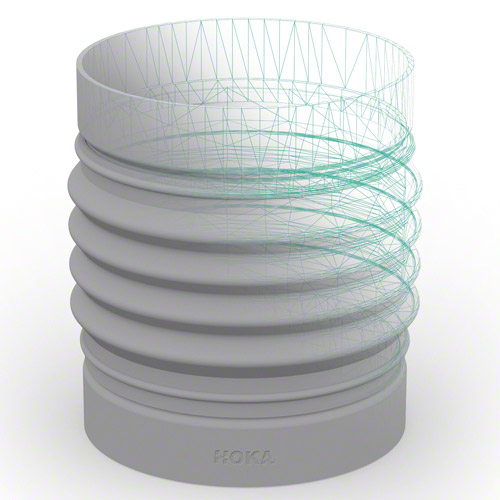 PVC flexible connectors both sides PE socket