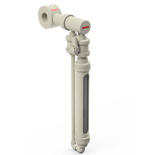 PP-H Bypass flow meter type DST-PP PN 10 DN 200