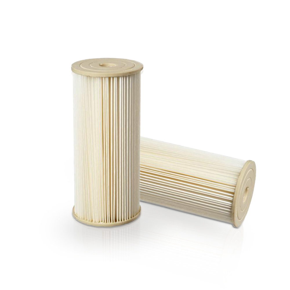 Pentek Water filter, filter cartridge ECP series 10 inch BIG BLUE- folded cellulose/Polyester filter cartridge