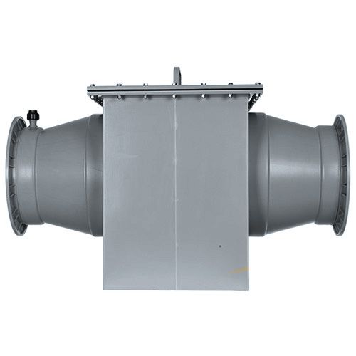 Droplet separator made of PVC U - insertion pullable at the top, series TA 125-2-, with spraying unit