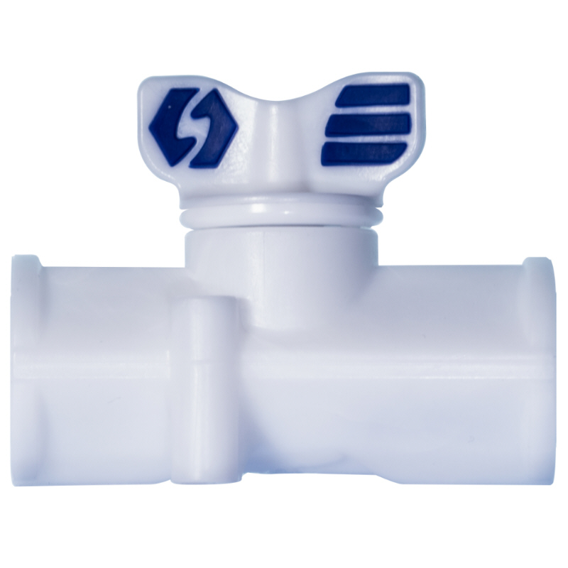 Stopcock made of PVDF, with female thread, type SO BV 28A00