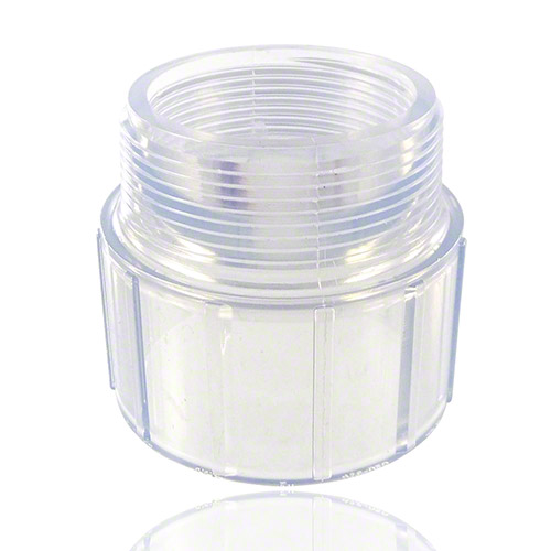 PVC U Transparent Male Adaptor