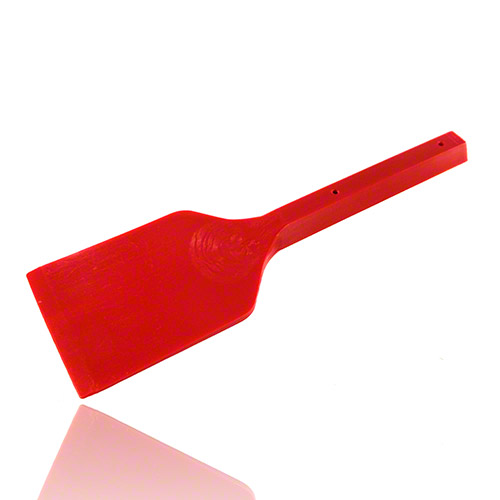 PE scraper for filter cake, colour red, PE-HD