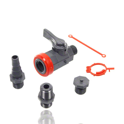 Laboratory ball valves made of PVC U