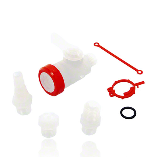 Laboratory ball valves made of PVDF