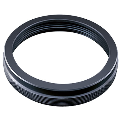 Union nut made of PE-el for inspection sockets, electrically conductive