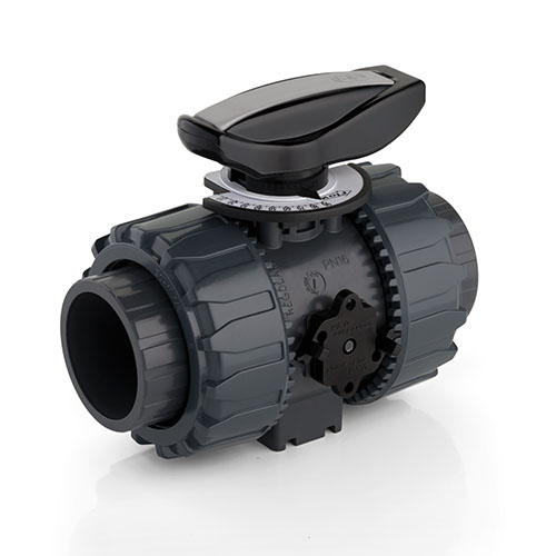 PVC U 2-Way Regulating Ball Valve