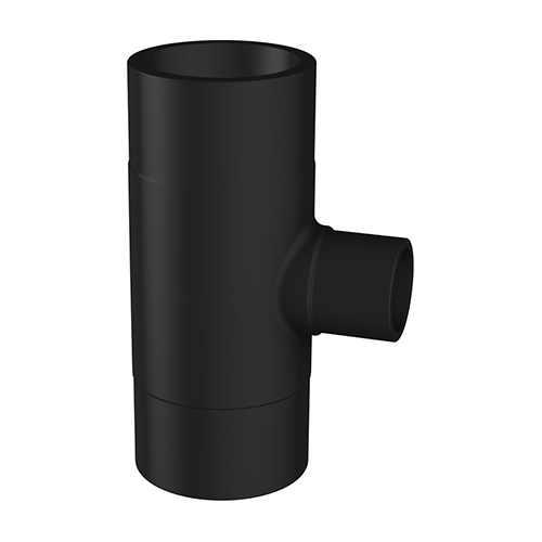 Tee 90&deg;, PE 100, SDR 17, reduced, long