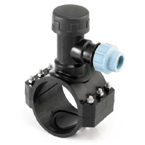 Underclamp tapping saddle 