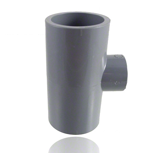 ABS Reducing Tee 90&deg; with reduced branch and solvent weld sockets