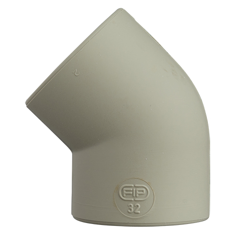 PP 45&deg; elbow, for socket welding, SDR 11
