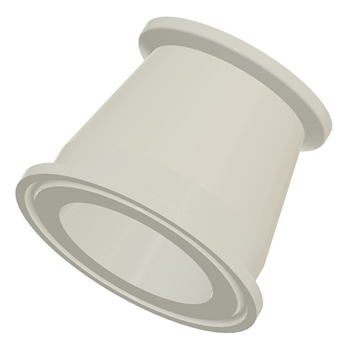 PP - natural ISO Clamp with reduction