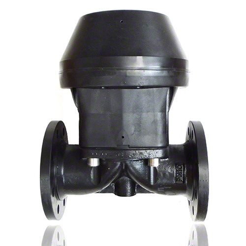 2/2-Way Metall Flange Diaphragm Valve, Function NC, Control Air Connection 90&deg; to Flow