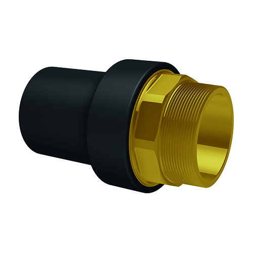 PE Transition long thread, SDR11, brass PE thread male 