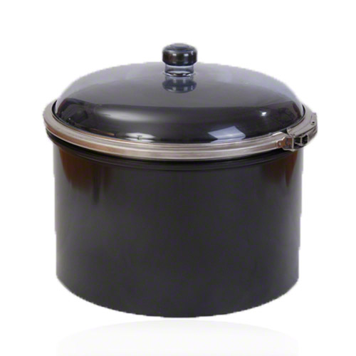 Manhole in PE with socket, cover in PVC Transparent