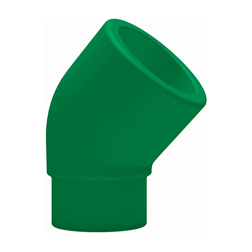 PP-RCT elbow 45&deg; i-a green