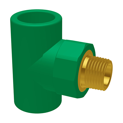 adapter tee 90&deg; male thread-conical