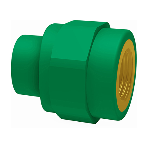 PP-RCT-RG welding saddle female thread-cylindric green